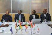 From L - R: H.E. Dr Mohamed Ibn Chambas, Special Representative of the Secretary General of the United Nations for West Africa, H.E. Dr. Kandeh Yumkella, Special Representative of the Secretary General of the United Nations for SE4ALL, Mr. Mahama Kappiah, Executive Director of ECREEE and Mr. Remi Nono Womdim FAO Representative in Cabo Verde From L - R: H.E. Dr Mohamed Ibn Chambas, Special Representative of the Secretary General of the United Nations for West Africa, H.E. Dr. Kandeh Yumkella, Special Representative of the Secretary General of the United Nations for SE4ALL, Mr. Mahama Kappiah, Executive Director of ECREEE and Mr. Remi Nono Womdim FAO Representative in Cabo Verde