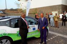 From L - R: Mahama Kappiah Executive Director of ECREEE and H.E. Ulisses Correia e Silva, Prime Minister of Cabo Verde From L - R: Mahama Kappiah Executive Director of ECREEE and H.E. Ulisses Correia e Silva, Prime Minister of Cabo Verde. Inauguration of Electric Vehicle