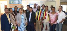 East Timorese delegation with staff members of ECREEE group picture of the participants in the meeting East Timorese delegation with staff members of ECREEE group picture of the participants in the meeting