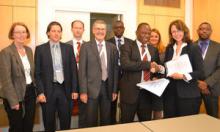 Signing ceremony between ADA and ECREEE Signing ceremony of agreement between the Austrian Development Agency and the ECOWAS Centre for Renewable Energy and Energy Efficiency